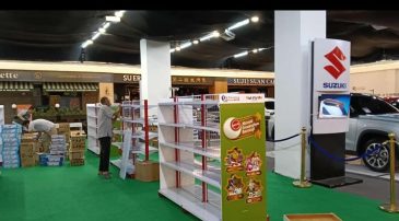 Bazar Rak Minimarket di Mall Palembang